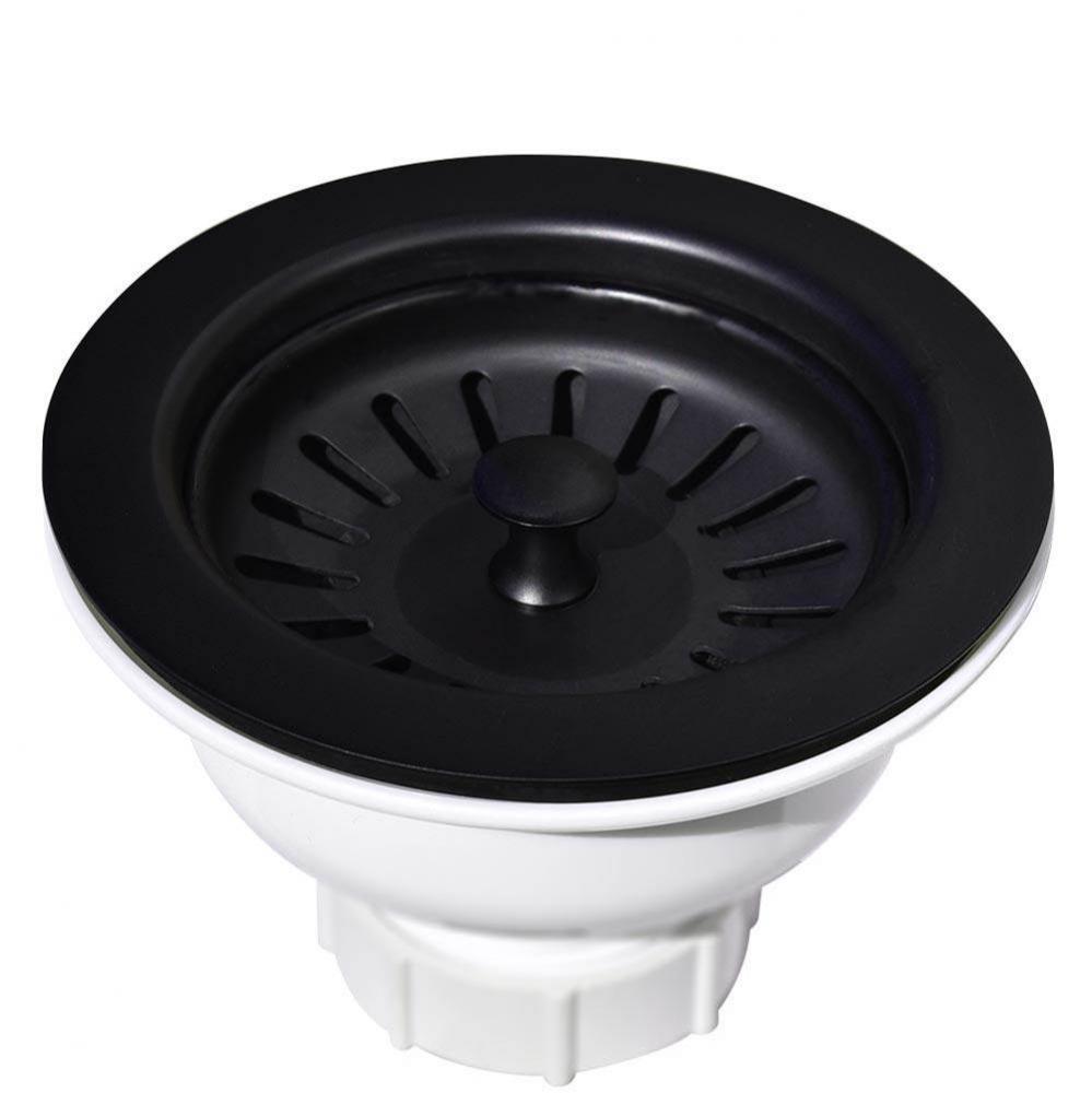 3.5'' Basket Strainer in Matte Black