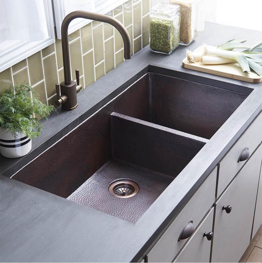 Cocina Duet Pro Kitchen SInk in Antique Copper