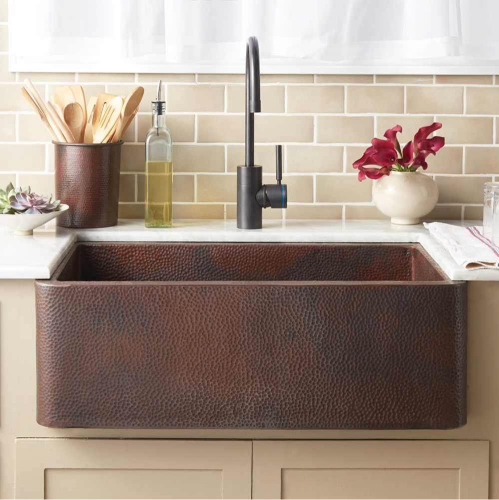 Farmhouse 30 Kitchen SInk in Antique Copper