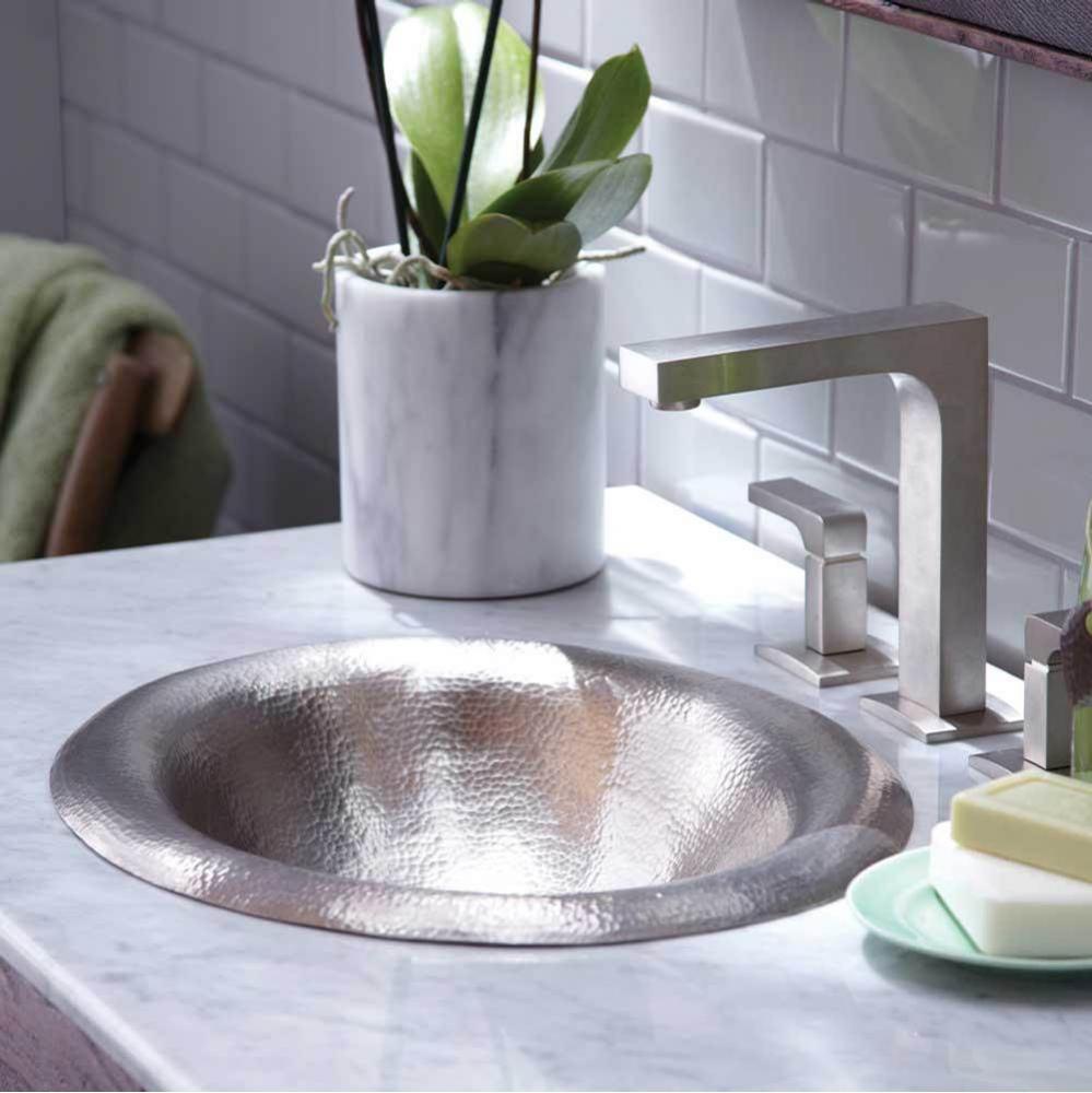 Maestro Lotus Bathroom Sink in Brushed Nickel