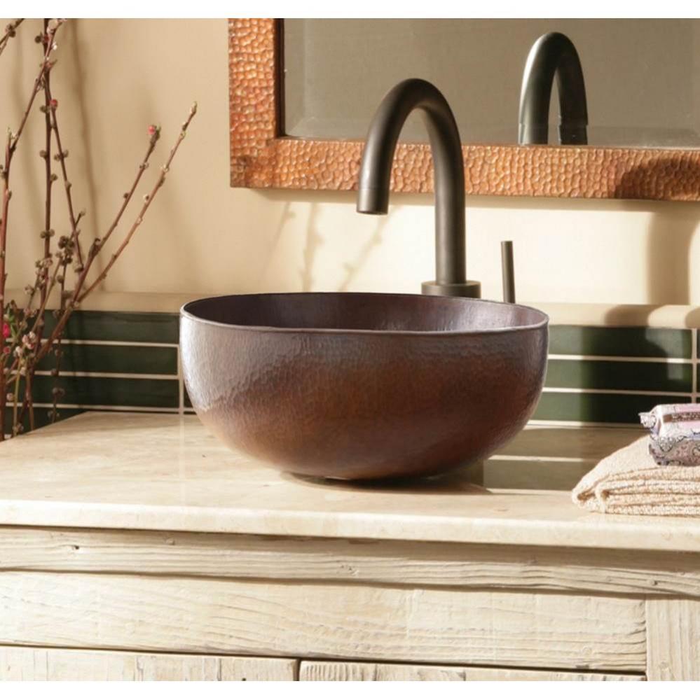 Maestro Petit Bathroom Sink in Antique Copper