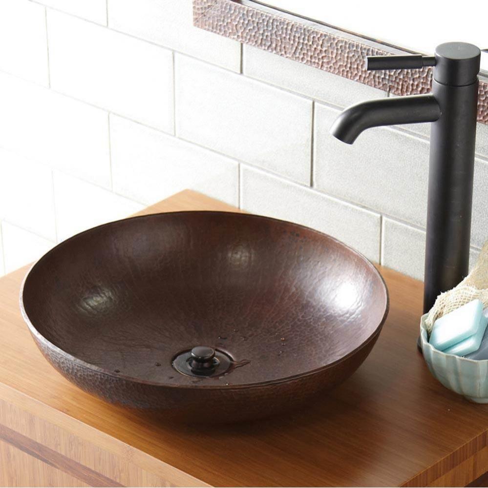 Maestro Sonata Petit Bathroom Sink in Antique Copper