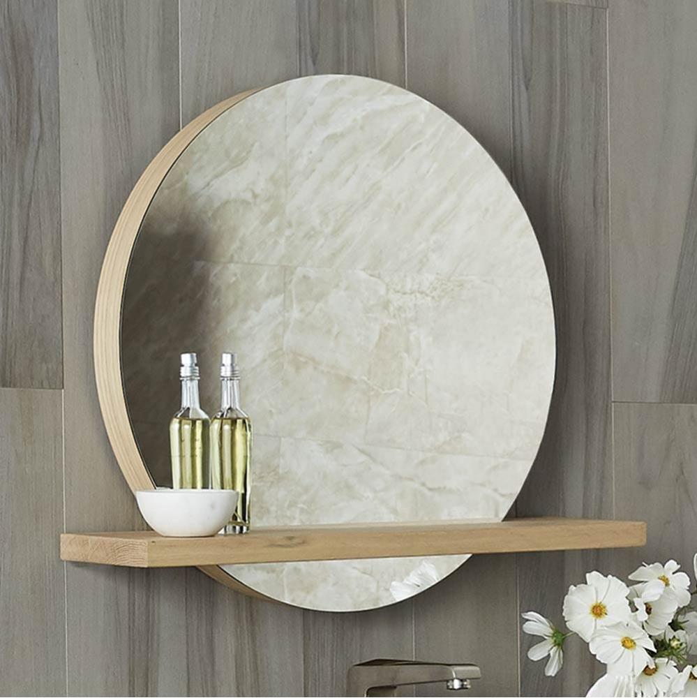 Solace 22'' Mirror and Shelf in Sunrise Oak