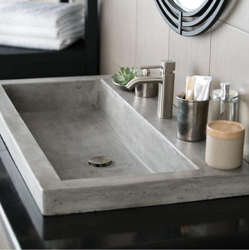 Trough 3619 Bathroom Sink in Ash