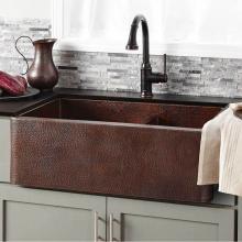 Native Trails CPK276 - Farmhouse Duet Kitchen SInk in Antique Copper