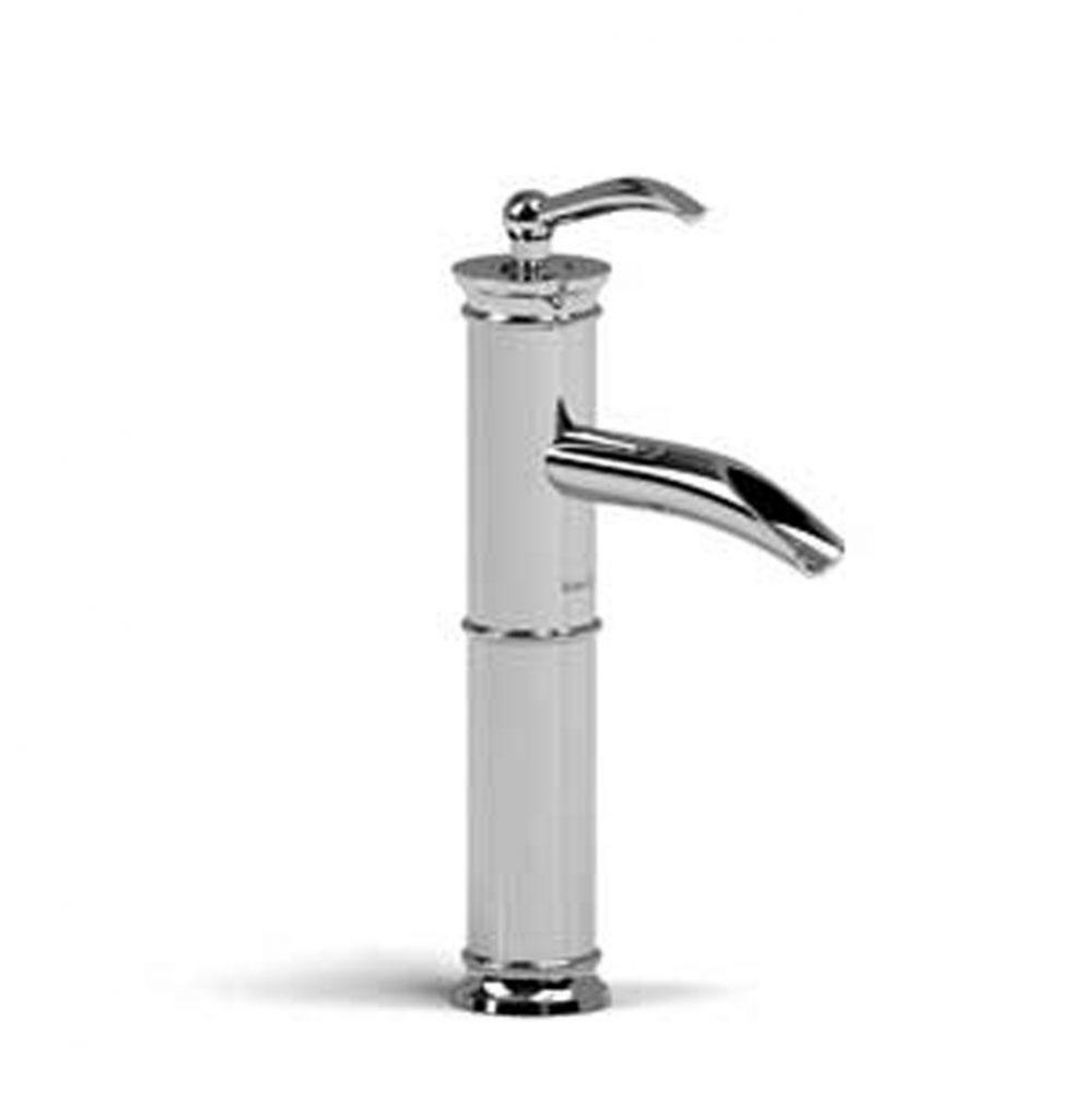 Single hole lavatory open spout faucet