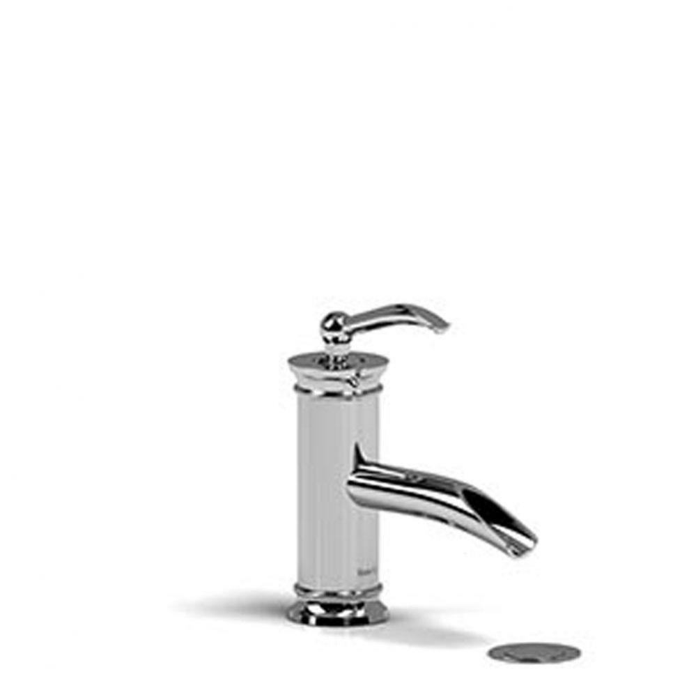 Single hole lavatory open spout faucet