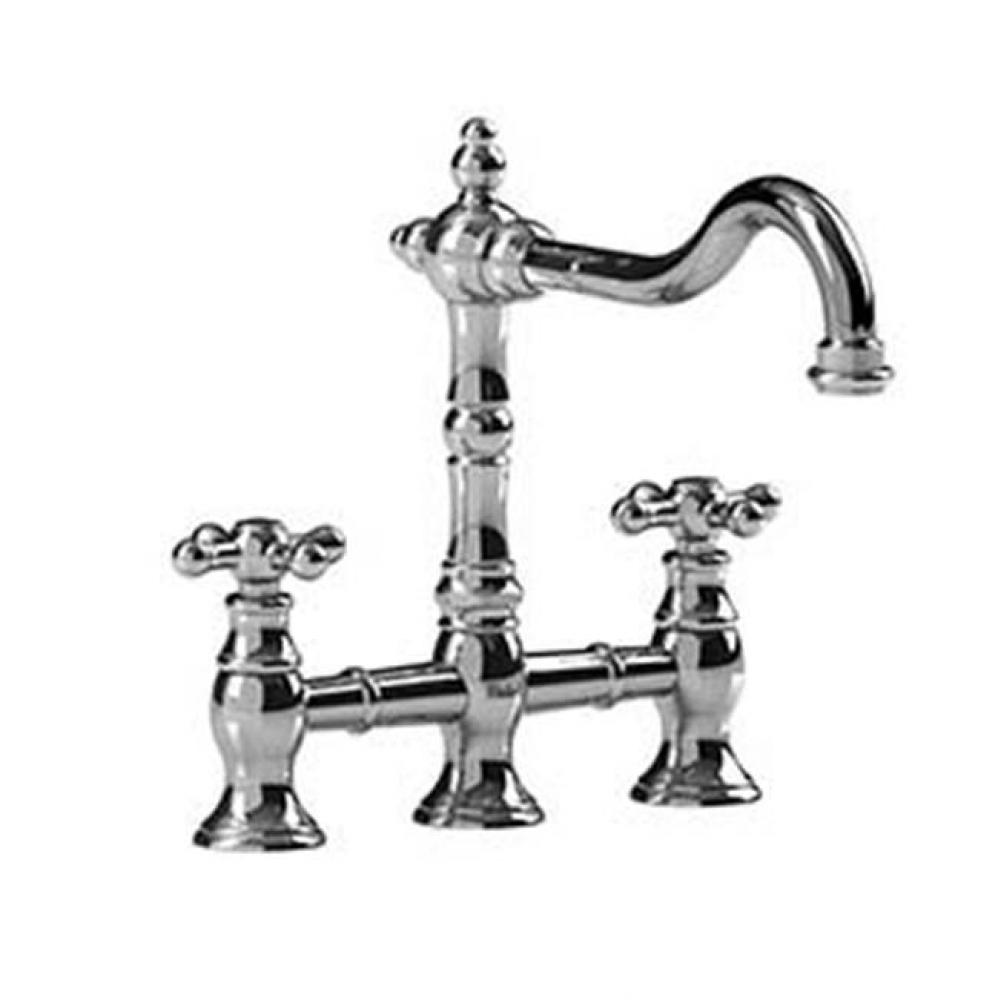 Bridge kitchen faucet