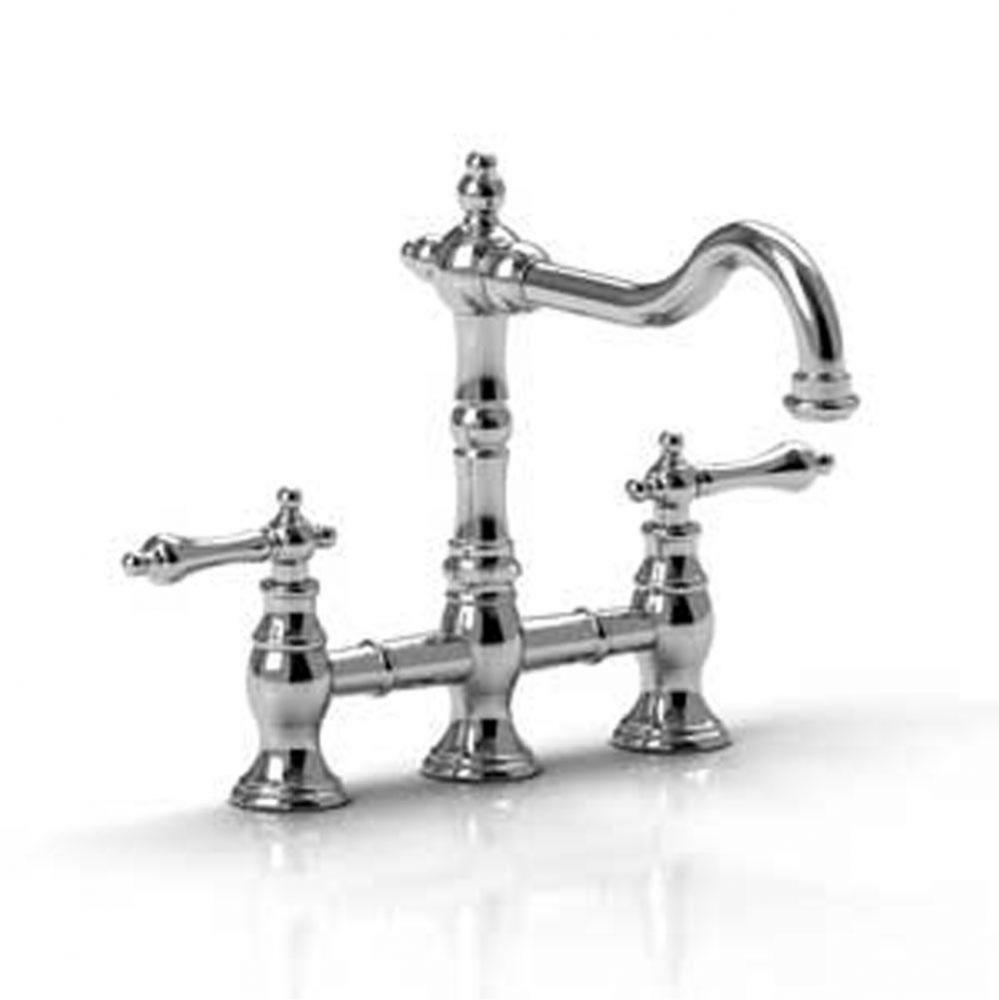 Bridge kitchen faucet