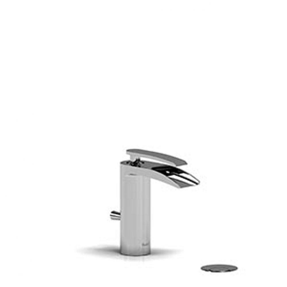 Single hole lavatory faucet open spout