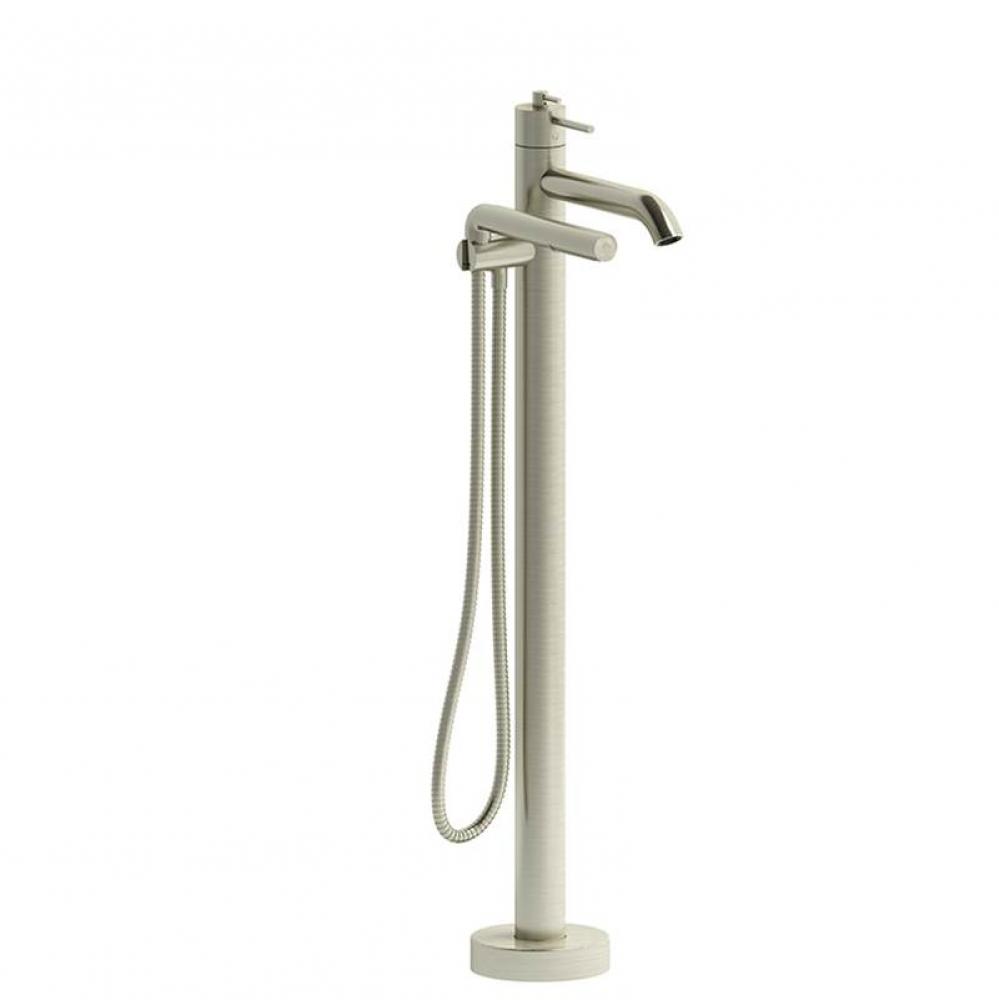 2-way Type T (thermostatic) coaxial floor-mount tub filler with handshower