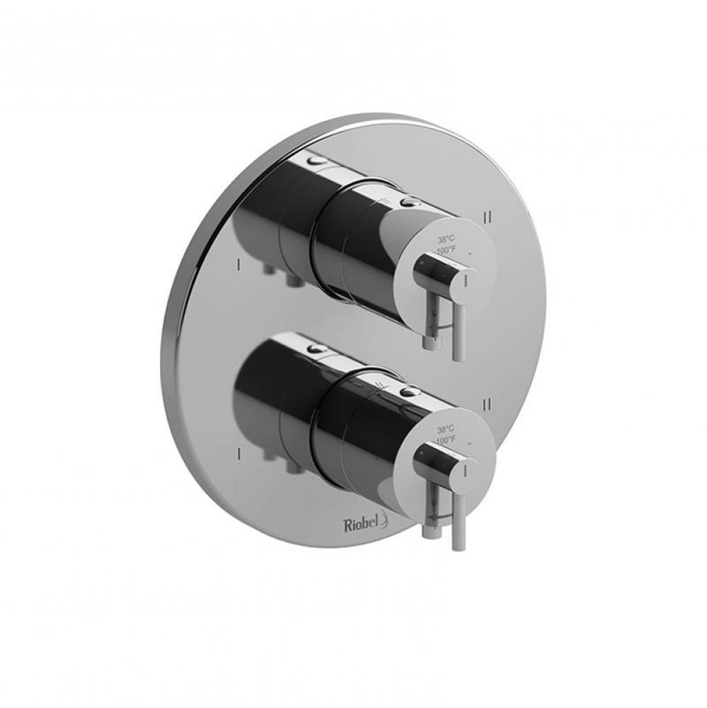 4-way no share Type T/P (thermostatic/pressure balance) coaxial valve trim