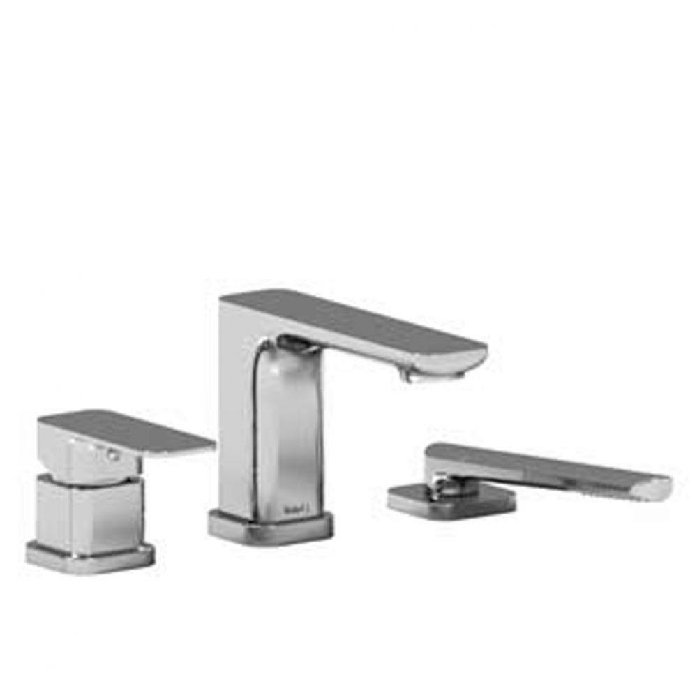 3-piece deck-mount tub filler with handshower