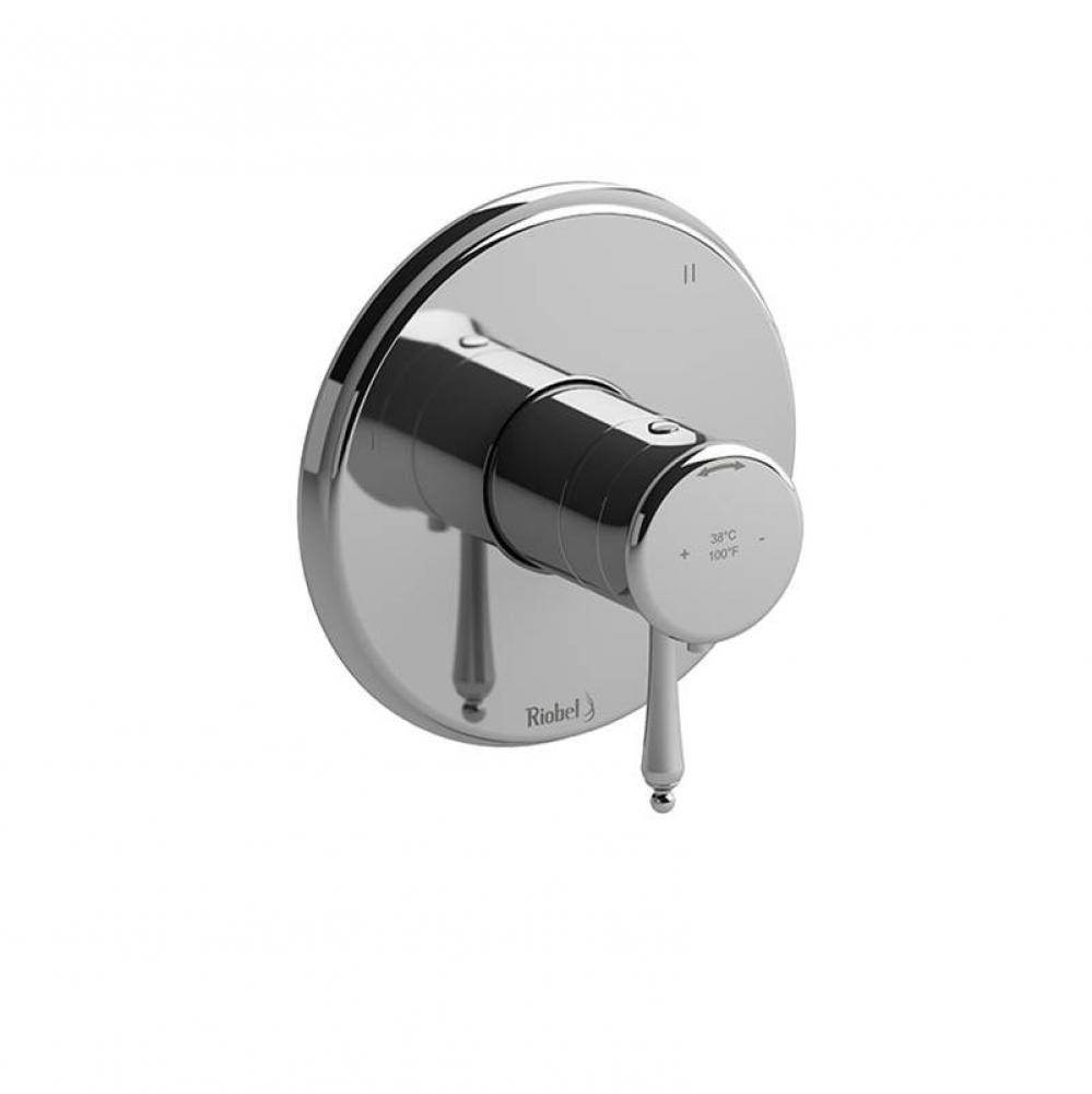 3-way no share Type T/P (thermostatic/pressure balance) coaxial valve trim