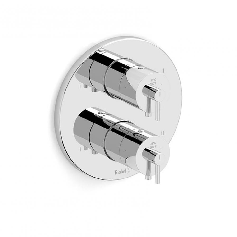 4-way no share Type T/P (thermostatic/pressure balance) coaxial valve trim