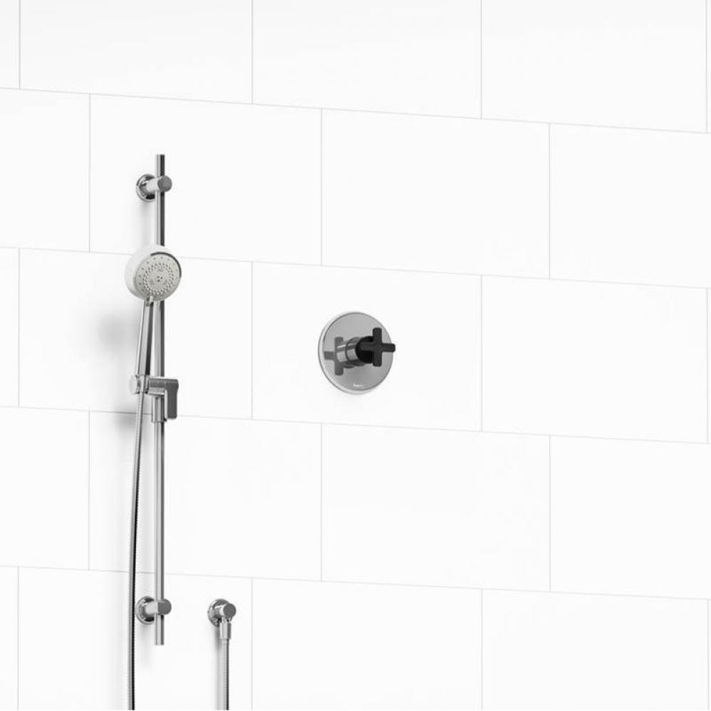 Type P (pressure balance) shower