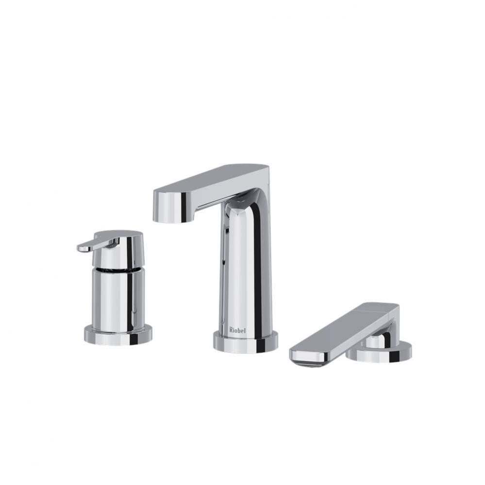 3-piece deck-mount tub filler with Handshower trim