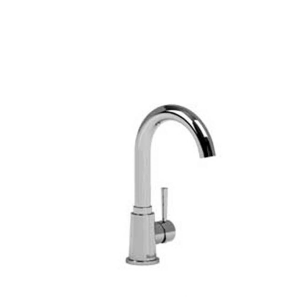 Single hole lavatory faucet without drain