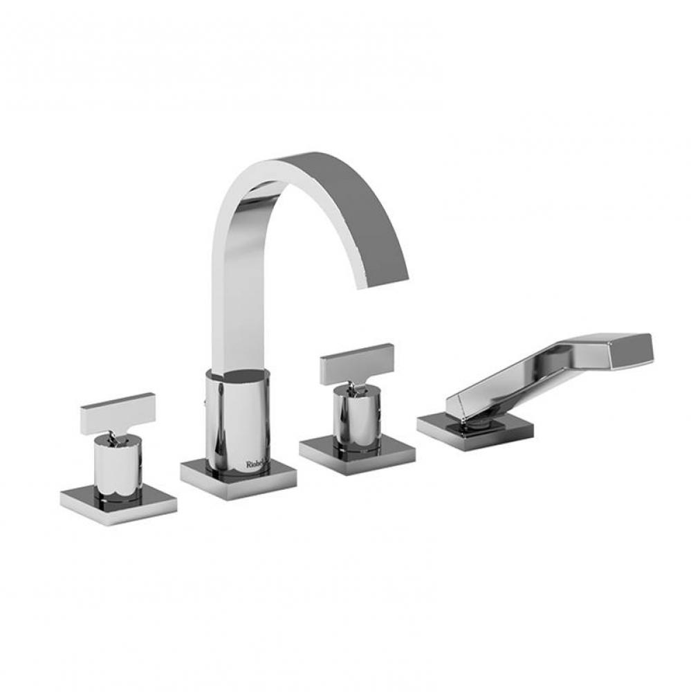 4-Piece Deck-Mount Tub Filler With Hand Shower