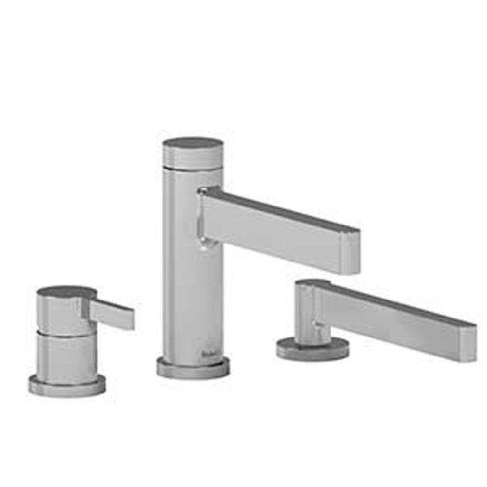 3-piece deck-mount tub filler with Handshower trim