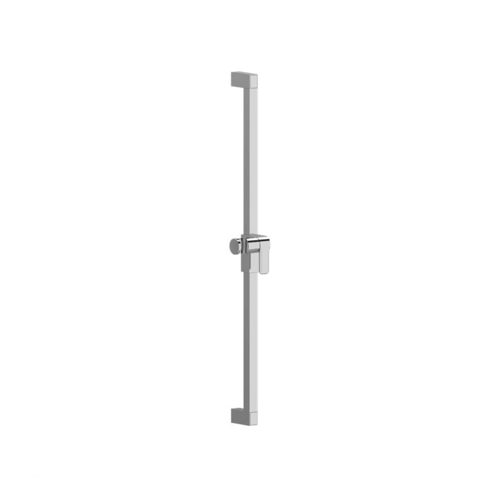 Square shower rail