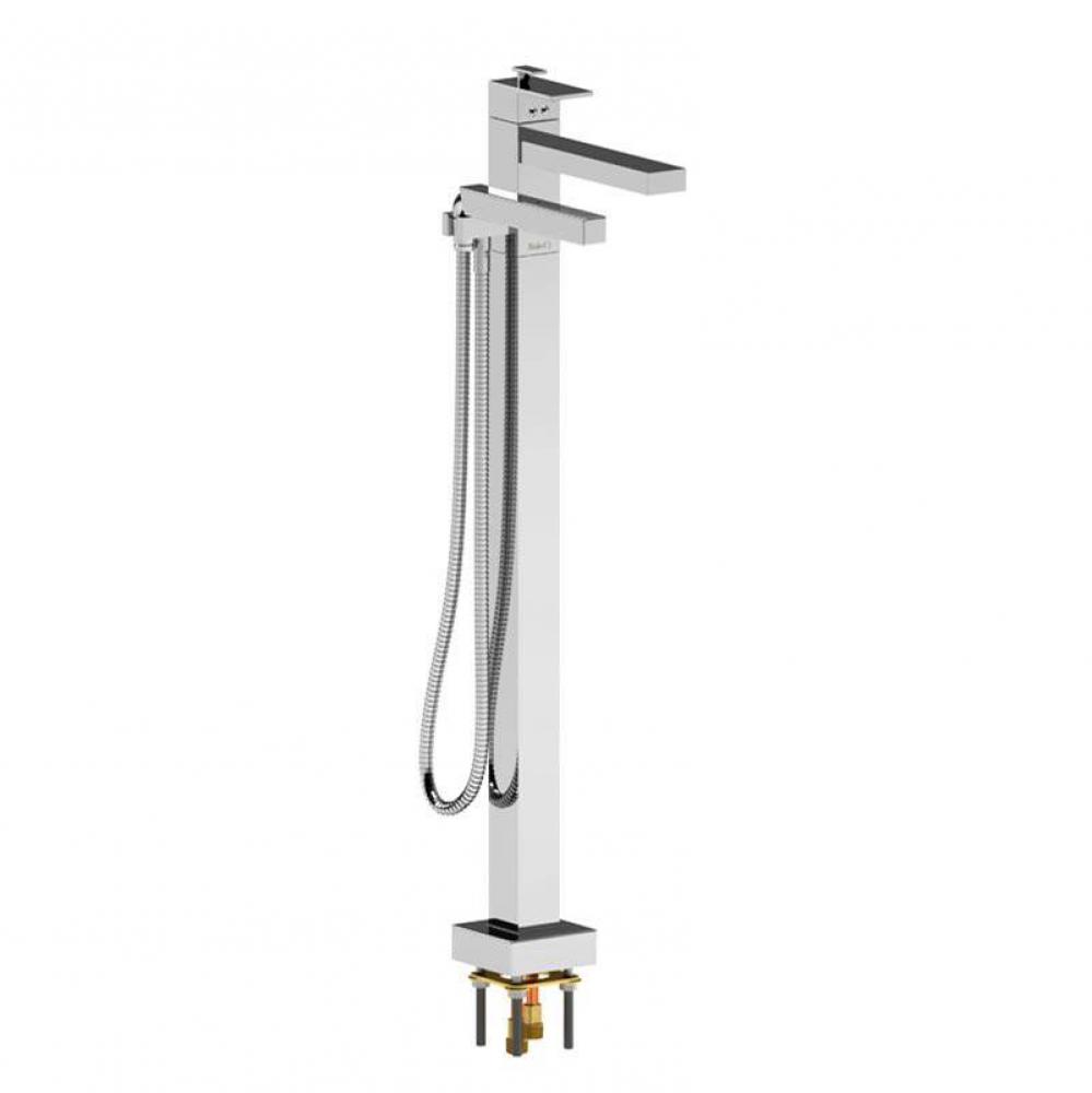 2-Way Type T (Thermostatic) Coaxial Floor-Mount Tub Filler With Hand Shower