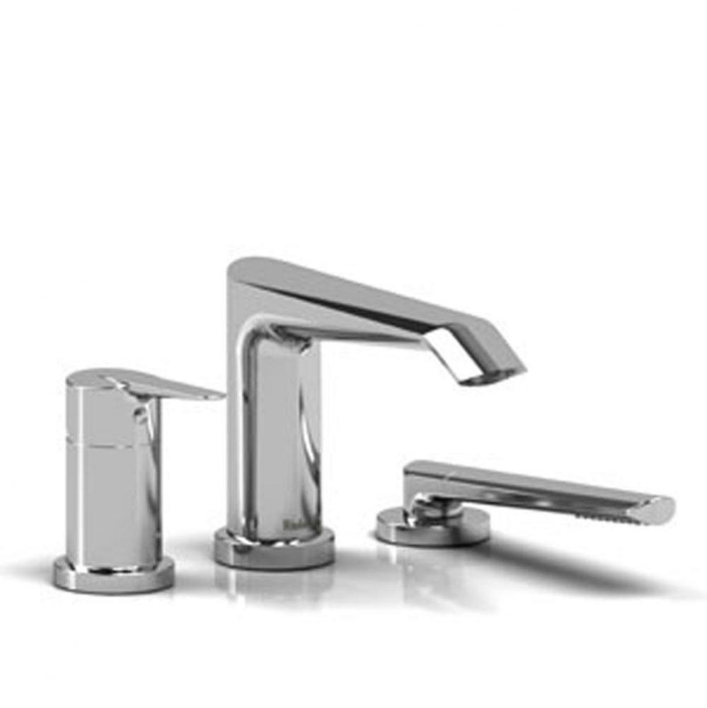 3-piece Type P (pressure balance) deck-mount tub filler with handshower