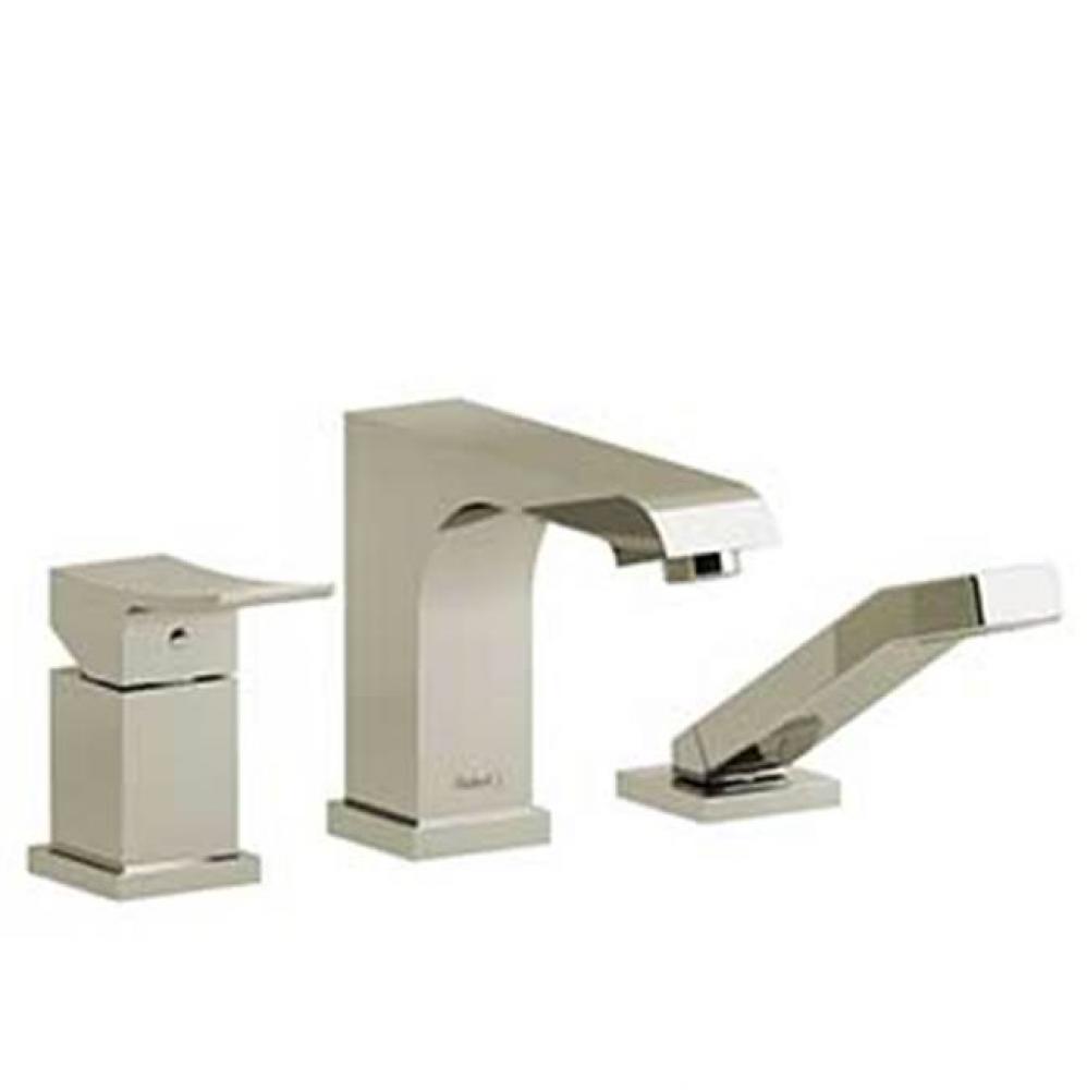 3-piece Type P (pressure balance) deck-mount tub filler with hand shower