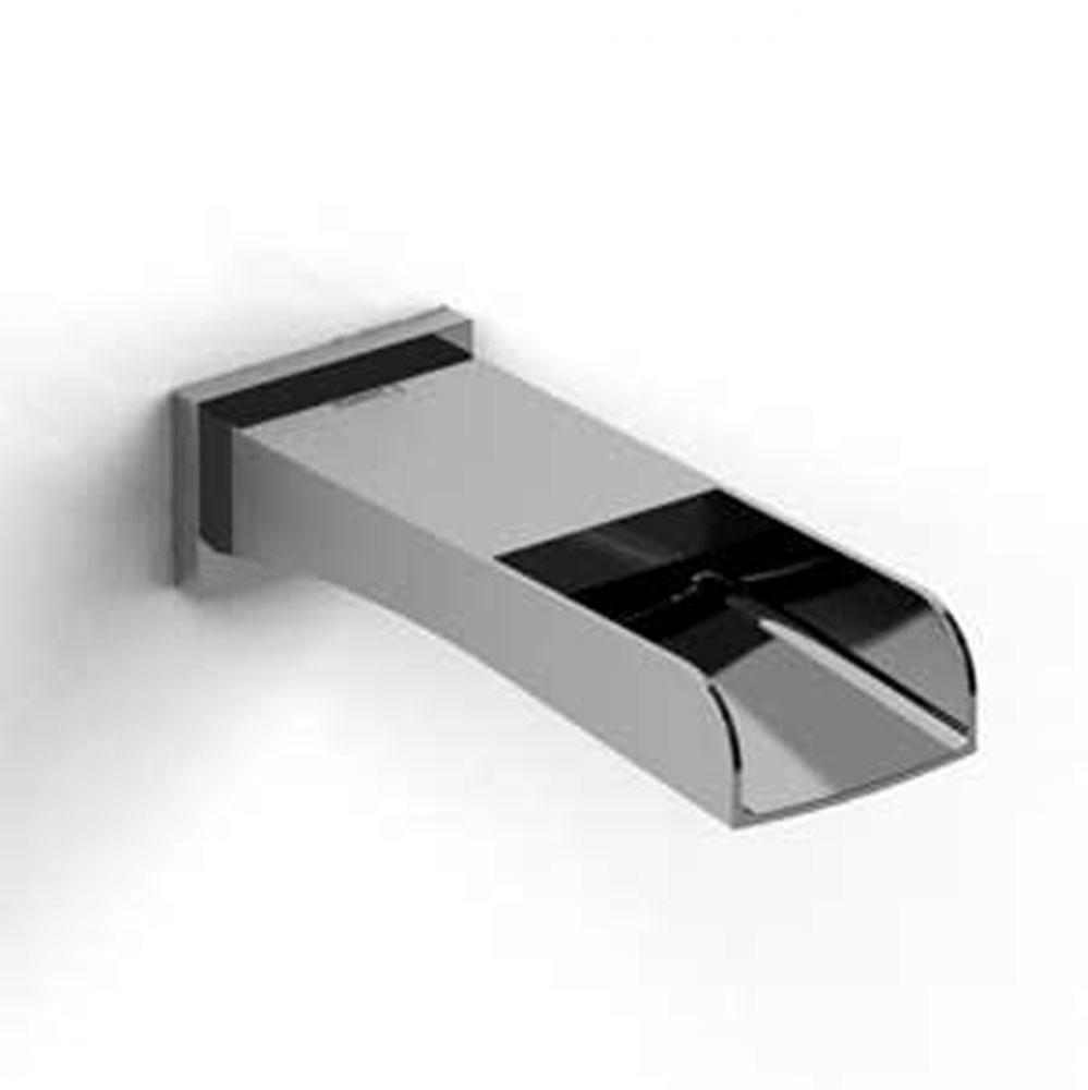 Open wall-mount tub spout