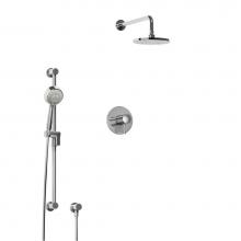 Riobel KIT323EDTMC-EX - Type T/P (thermostatic/pressure balance) 1/2'' coaxial 2-way system with hand shower and