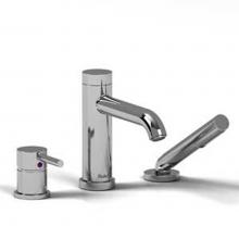 Riobel CS10C - 3-piece deck-mount tub filler with handshower