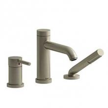 Riobel CS16BN - 3-piece Type P (pressure balance) deck-mount tub filler with handshower