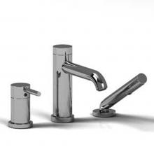 Riobel CS16C-EX - 3-piece Type P (pressure balance) deck-mount tub filler with hand shower EXPANSION PEX