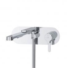 Riobel NB21C - Wall-mount Type T/P (thermo/pressure balance) coaxial tub filler with handshower