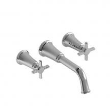 Riobel MMSQ03KC - 8'' wall-mount lavatory faucet