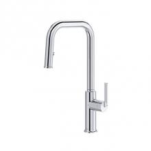 Riobel AUSQ201C - Authentica™ Pull-Down Kitchen Faucet With U-Spout