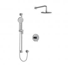 Riobel KIT323EDTMC-6 - Type T/P (thermostatic/pressure balance) 1/2'' coaxial 2-way system with hand shower and