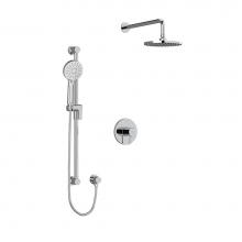 Riobel KIT323SYTMC-6 - Type T/P (thermostatic/pressure balance) 1/2'' coaxial 2-way system with hand shower and