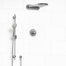 Riobel KIT#2745MMRDXC-SPEX - Type T/P (thermostatic/pressure balance) 1/2'' coaxial 3-way system with hand shower rai