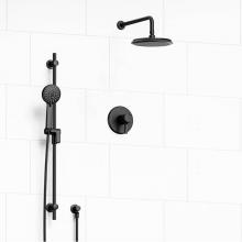 Riobel KIT#323MMRDJBK-6 - Type T/P (thermostatic/pressure balance) 1/2'' coaxial 2-way system with hand shower and