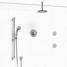 Riobel KIT#3545RTC-6-EX - Type T/P (thermostatic/pressure balance) 1/2'' coaxial 3-way system, hand shower rail, e