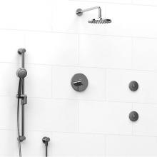 Riobel KIT#3545RUTMC-SPEX - Type T/P (thermostatic/pressure balance) 1/2'' coaxial 3-way system, hand shower rail, e