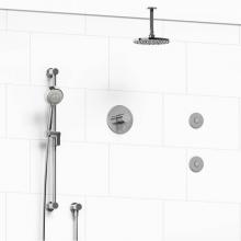 Riobel KIT#3545SYTMC-6-EX - Type T/P (thermostatic/pressure balance) 1/2'' coaxial 3-way system, hand shower rail, e