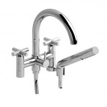 Riobel RU06KC - 6'' tub filler with handshower