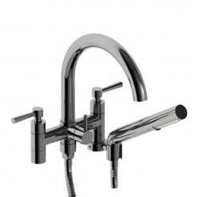 Riobel PA06LC - 6'' tub filler with handshower