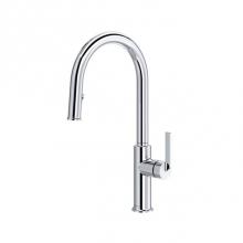 Riobel AU201C - Authentica™ Pull-Down Kitchen Faucet With C-Spout