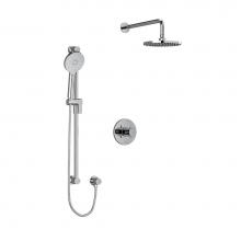 Riobel KIT323RUTM+C-6-SPEX - Type T/P (thermostatic/pressure balance) 1/2'' coaxial 2-way system with hand shower and