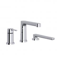 Riobel NB16C - 3-piece Type P (pressure balance) deck-mount tub filler with handshower