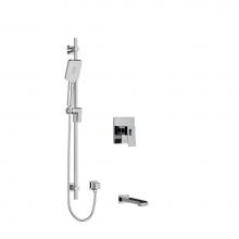 Riobel KIT1244ZOTQC-SPEX - 1/2'' 2-way Type T/P (thermostatic/pressure balance) coaxial system with spout and hand