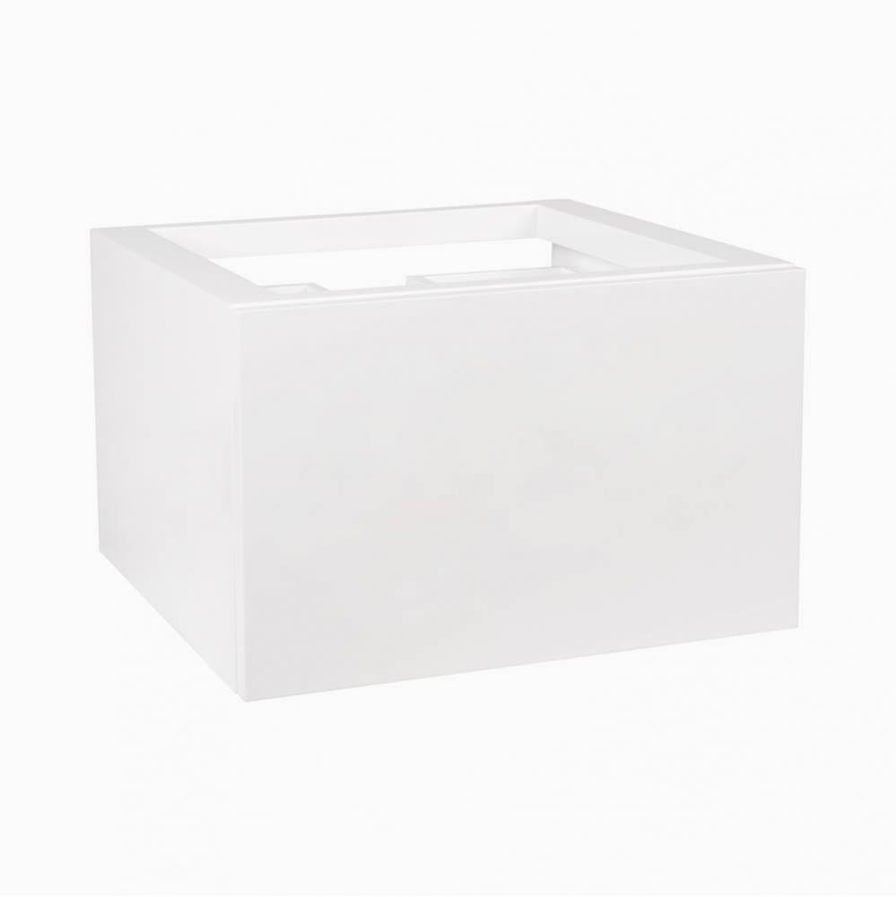 18'' Rebecca Wall Mount Bathroom Vanity Base Cabinet in Glossy White